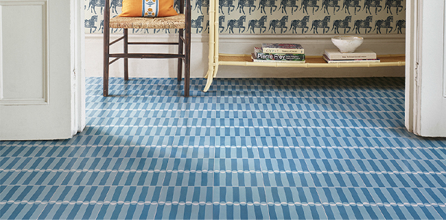 entrance-hallway-floor-blue-cement-tiles